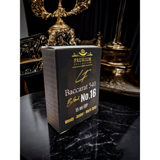 Blend No.16 Baccarat 15ml EDP Oil-Based Amber, Saffron & Woods Travel Fragrance