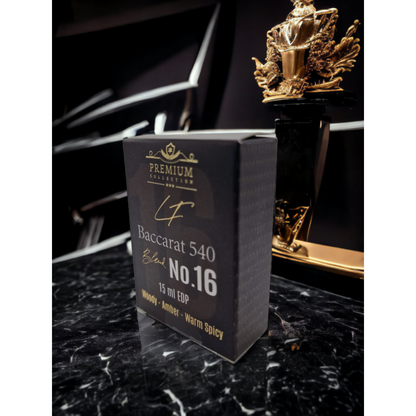 Blend No.16 Baccarat 15ml EDP Oil-Based Amber, Saffron & Woods Travel Fragrance