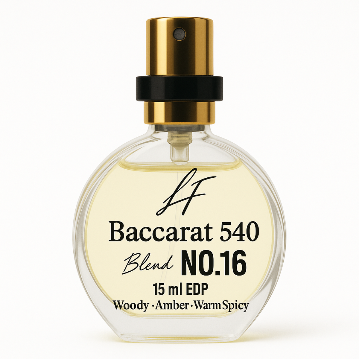 Blend No.16 Baccarat 15ml EDP Oil-Based Amber, Saffron & Woods Travel Fragrance