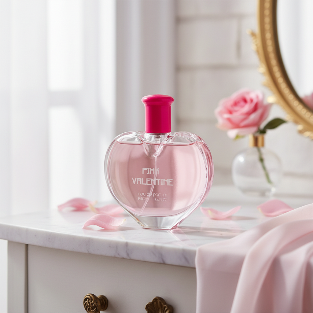 Fine Perfumery Ladies Perfume - Pink Valentine in luxurious setting